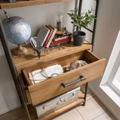 Ars manufacti Regal Atelier IV - Akazie massiv / Metall - Akazie Braun / Anthrazit -Wohnzimmermöbel boutique en ligne 1000123167 180917 101124071 GALLERYIMAGES P000000001000123167