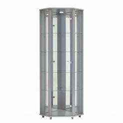 Fredriks Eckvitrine Amalia I - Inkl. Beleuchtung - Silber