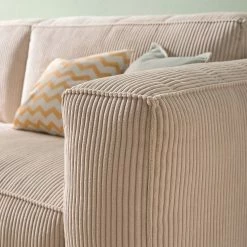 Ars Natura 3-Sitzer Sofa LORALAI - Cordstoff Lola: Creme -Wohnzimmermöbel boutique en ligne 1000123336 190425 16061400010 GALLERYIMAGES P000000001000123336