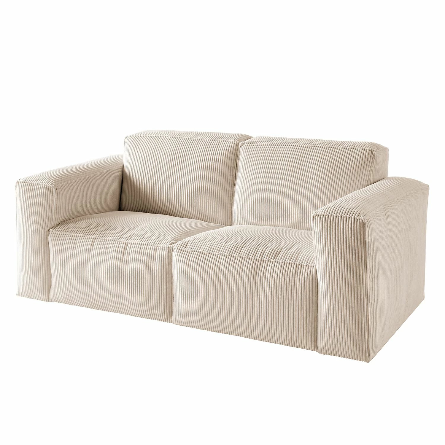 Ars Natura 2-Sitzer Sofa LORALAI - Cordstoff Lola: Creme 1 Ars Natura 2-Sitzer Sofa LORALAI - Cordstoff Lola: Creme