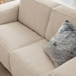 Ars Natura 2-Sitzer Sofa LORALAI - Cordstoff Lola: Creme 31 Ars Natura 2-Sitzer Sofa LORALAI - Cordstoff Lola: Creme -Wohnzimmermöbel boutique en ligne 1000123345 180928 15261044 GALLERYIMAGES P000000001000123345