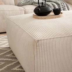 Ars Natura Polsterhocker LORALAI - Cordstoff Lola: Creme -Wohnzimmermöbel boutique en ligne 1000123354 180911 09581533 MOOD GALLERYIMAGES P000000001000123354 mood