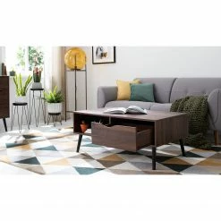 Mørteens Couchtisch Gjora - Gummibaum teilmassiv - Walnuss -Wohnzimmermöbel boutique en ligne 1000123452 190321 17262500013 MOOD GALLERYIMAGES P000000001000123452 mood