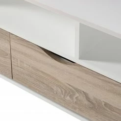 Mørteens TV-Lowboard Sunndal - Gummibaum teilmassiv - Weiß / Eiche Hell -Wohnzimmermöbel boutique en ligne 1000123474 190205 08104900007 GALLERYIMAGES P000000001000123474