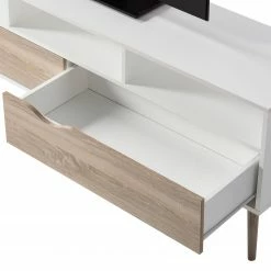 Mørteens TV-Lowboard Sunndal - Gummibaum teilmassiv - Weiß / Eiche Hell -Wohnzimmermöbel boutique en ligne 1000123474 190205 08104900010 GALLERYIMAGES P000000001000123474