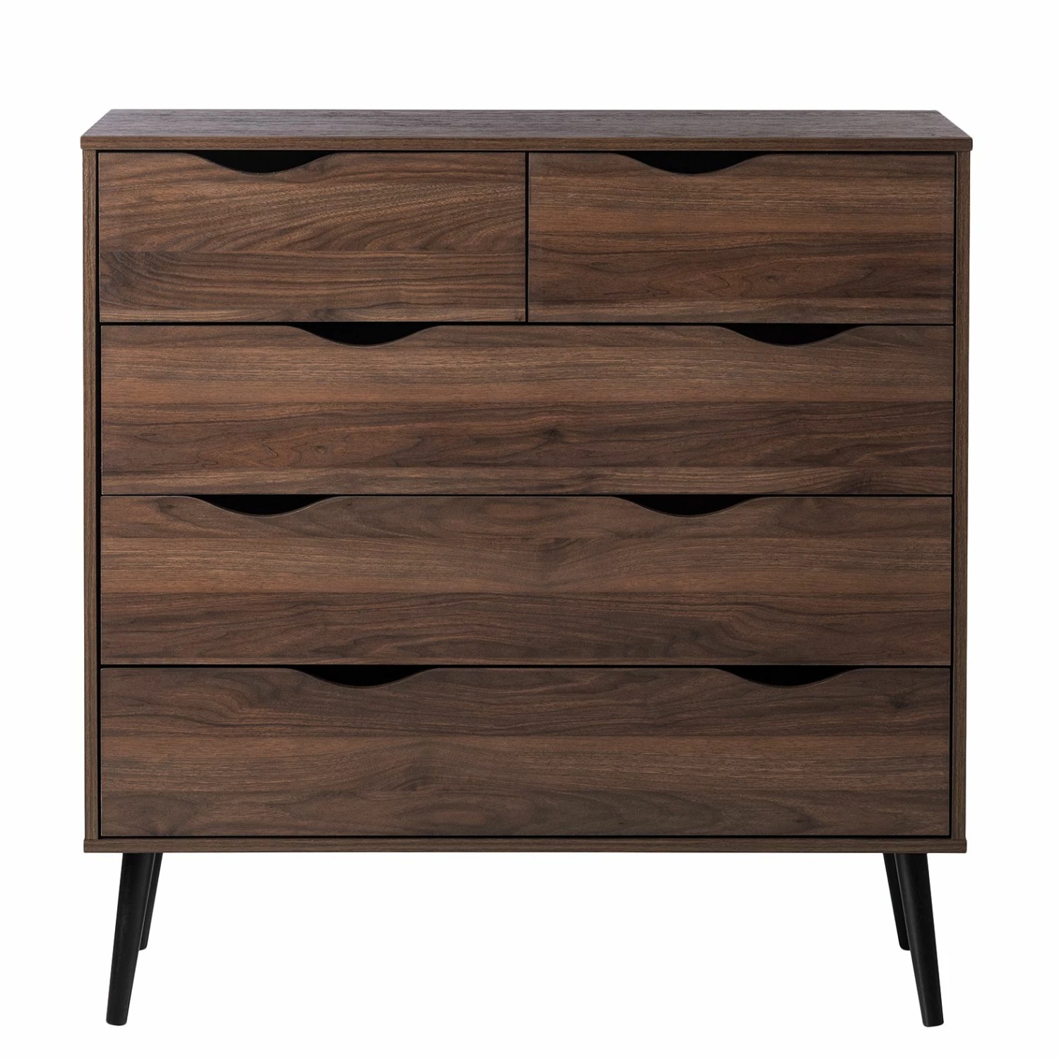Mørteens Kommode Gjora II - Gummibaum teilmassiv - Walnuss 4 Mørteens Kommode Gjora II - Gummibaum teilmassiv - Walnuss – Bild 4