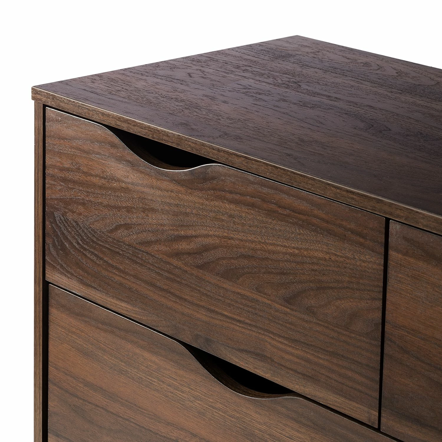 Mørteens Kommode Gjora II - Gummibaum teilmassiv - Walnuss 7 Mørteens Kommode Gjora II - Gummibaum teilmassiv - Walnuss – Bild 7