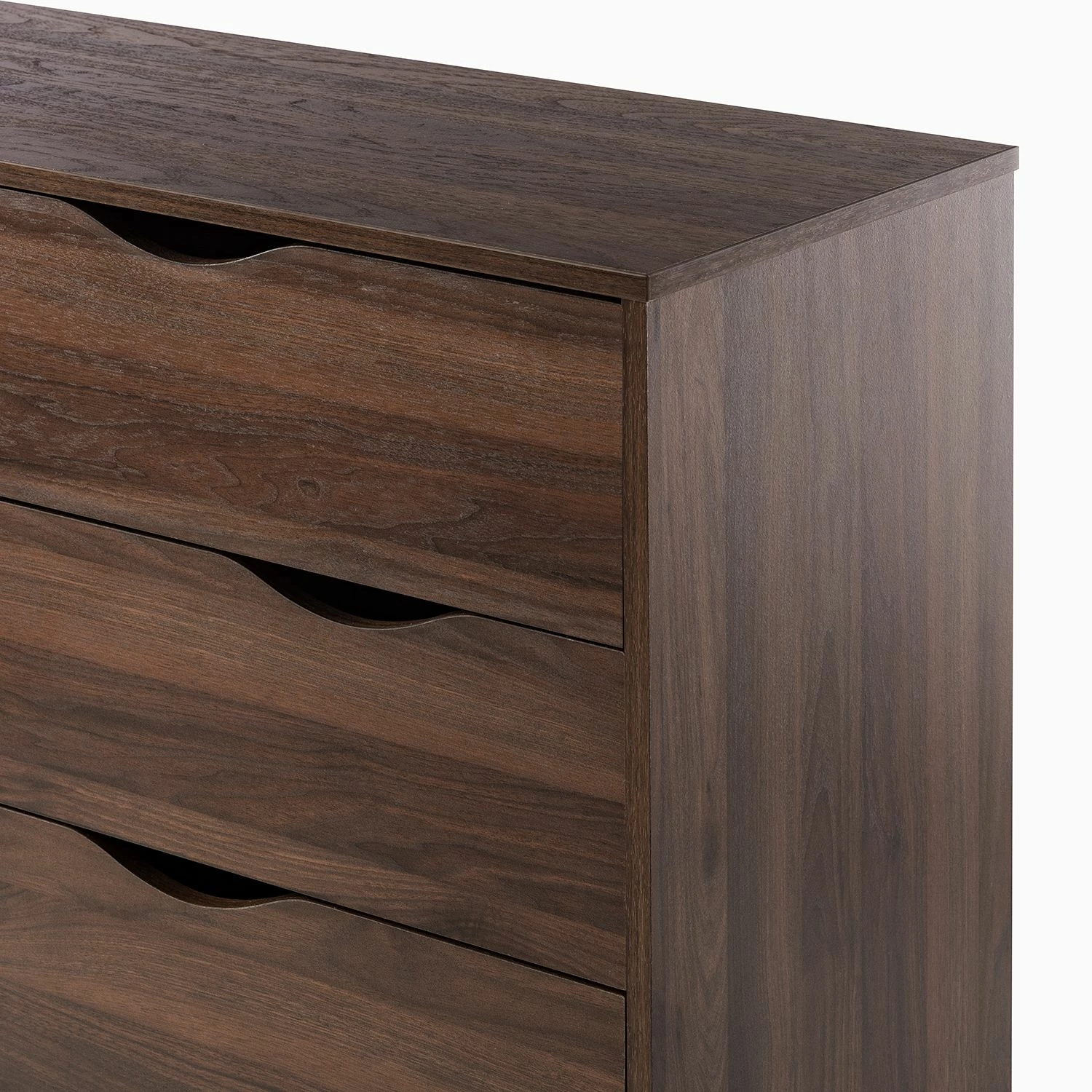 Mørteens Kommode Gjora II - Gummibaum teilmassiv - Walnuss 9 Mørteens Kommode Gjora II - Gummibaum teilmassiv - Walnuss – Bild 9