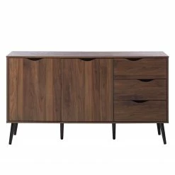 Mørteens Sideboard Gjora - Gummibaum teilmassiv - Walnuss -Wohnzimmermöbel boutique en ligne 1000123698 190201 06504100011 GALLERYIMAGES P000000001000123698