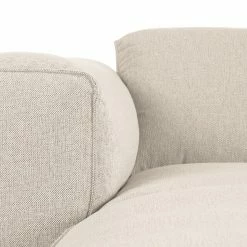 Studio Copenhagen Ecksofa HUDSON 1,5-Sitzer mit Longchair - Webstoff Saia: Beige - Longchair davorstehend links -Wohnzimmermöbel boutique en ligne 1000123836 190916 13150900026 DETAILS P000000001000123836 1
