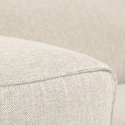 Studio Copenhagen Ecksofa HUDSON 1,5-Sitzer mit Longchair - Webstoff Saia: Beige - Longchair davorstehend links -Wohnzimmermöbel boutique en ligne 1000123836 190916 13150900030 DETAILS P000000001000123836 1