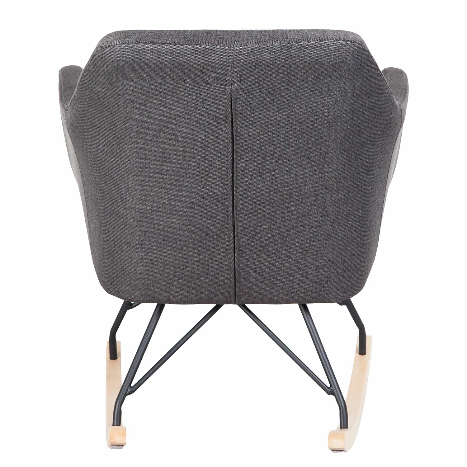 Mørteens Schaukelstuhl Leedy - Webstoff / Buche massiv - Dunkelgrau / Buche 5 Mørteens Schaukelstuhl Leedy - Webstoff / Buche massiv - Dunkelgrau / Buche – Bild 5