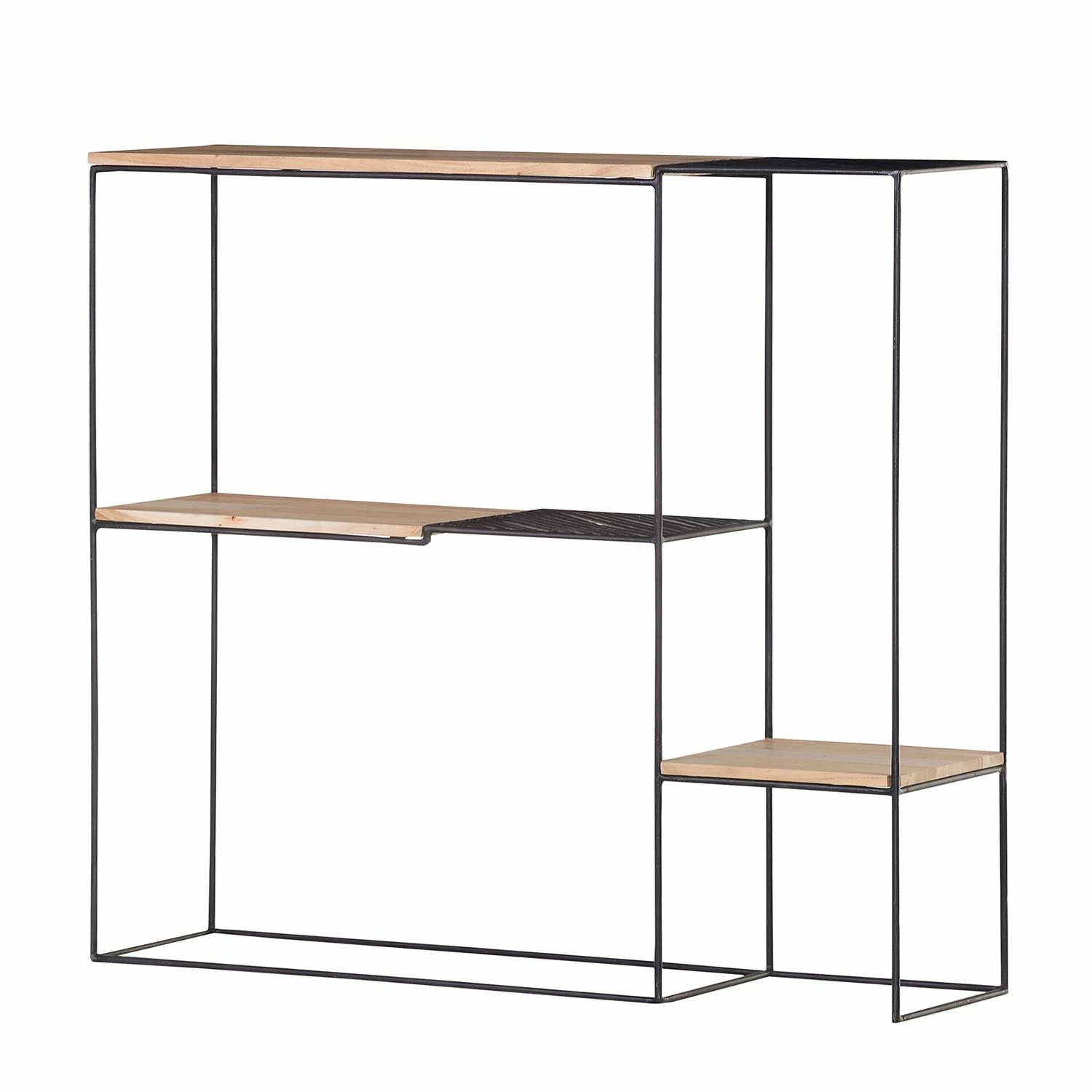 Red Living Regal Soltas - Akazie massiv / Metall - Akazie / Schwarz 1 Red Living Regal Soltas - Akazie massiv / Metall - Akazie / Schwarz