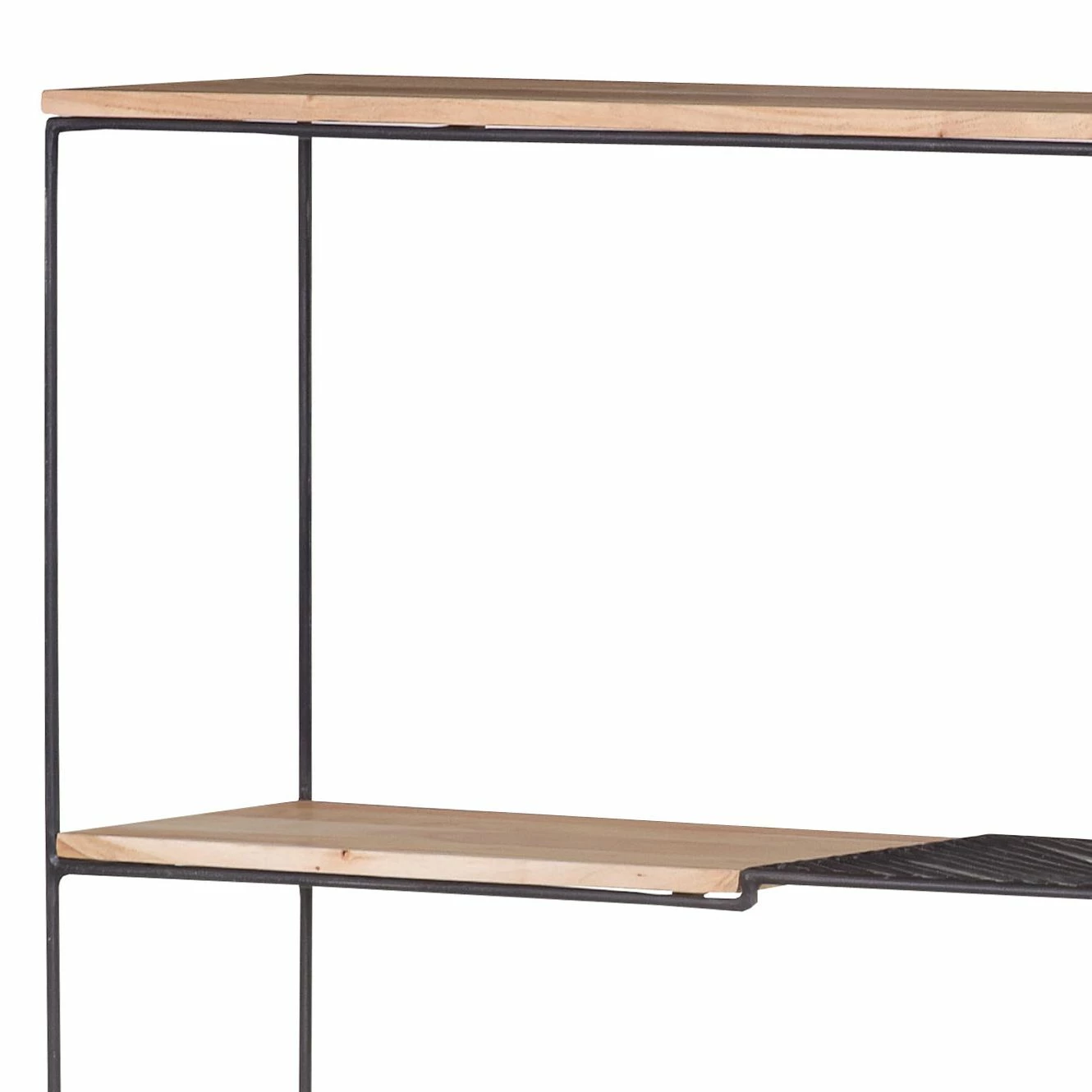 Red Living Regal Soltas - Akazie massiv / Metall - Akazie / Schwarz 4 Red Living Regal Soltas - Akazie massiv / Metall - Akazie / Schwarz – Bild 4