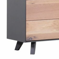 Norrwood Vitrinenschrank Colfax - Eiche teilmassiv - Eiche / Grau -Wohnzimmermöbel boutique en ligne 1000124011 180803 14033071 GALLERYIMAGES P000000001000124011