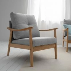 Mørteens Sessel Benson II - Webstoff - Lichtgrau -Wohnzimmermöbel boutique en ligne 1000126100 190509 14031900036 GALLERYIMAGES P000000001000126100