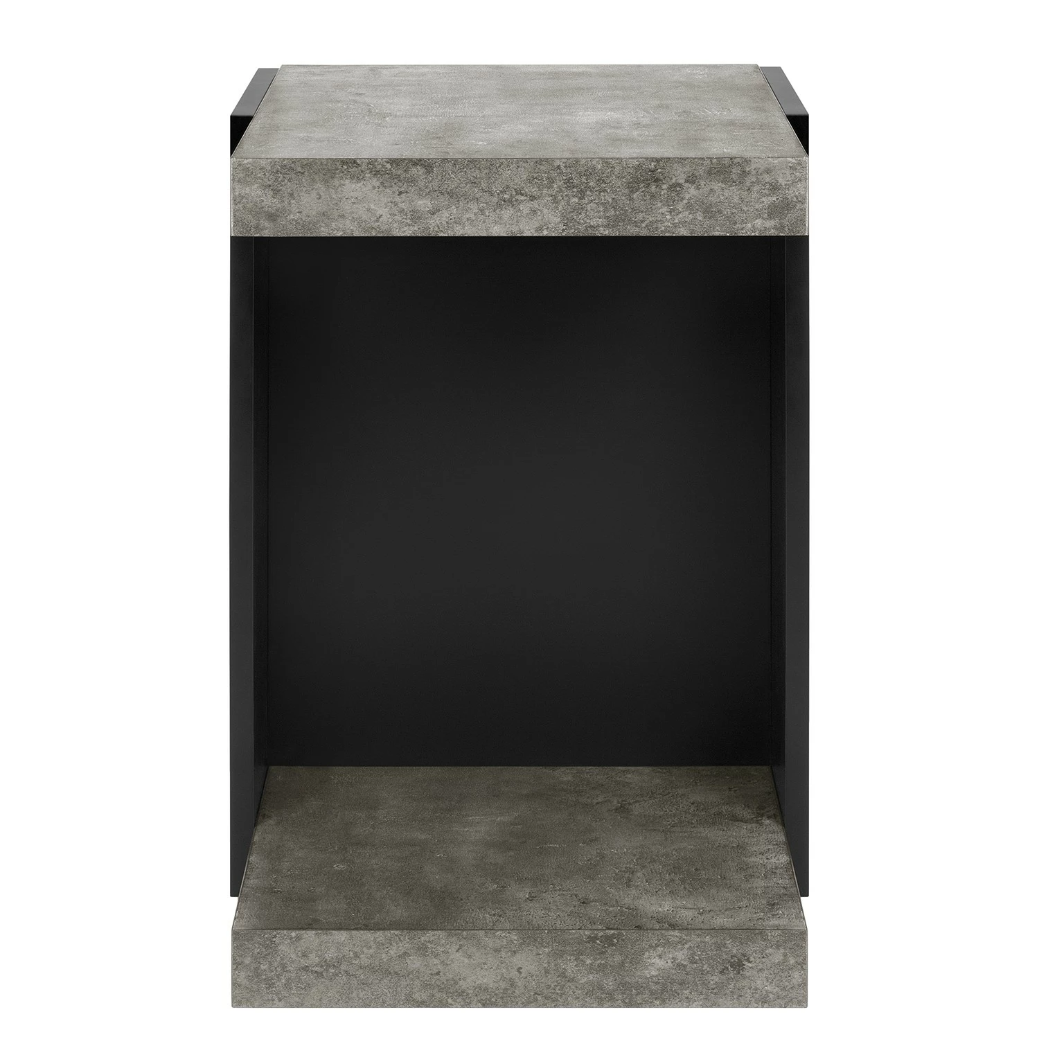 Temahome Beistelltisch Klaus - Beton Dekor / Schwarz 4 Temahome Beistelltisch Klaus - Beton Dekor / Schwarz – Bild 4