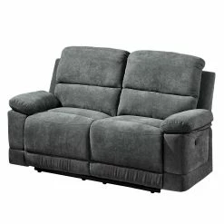 Modoform Sofa Leticia (2-Sitzer) - Mikrofaser - Grau