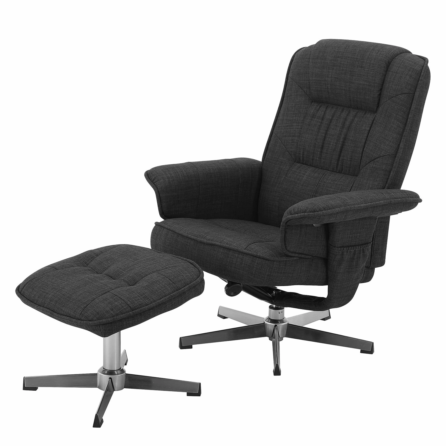 Fredriks Relaxsessel Modelo - Flachgewebe - Dunkelgrau / Silber 1 Fredriks Relaxsessel Modelo - Flachgewebe - Dunkelgrau / Silber