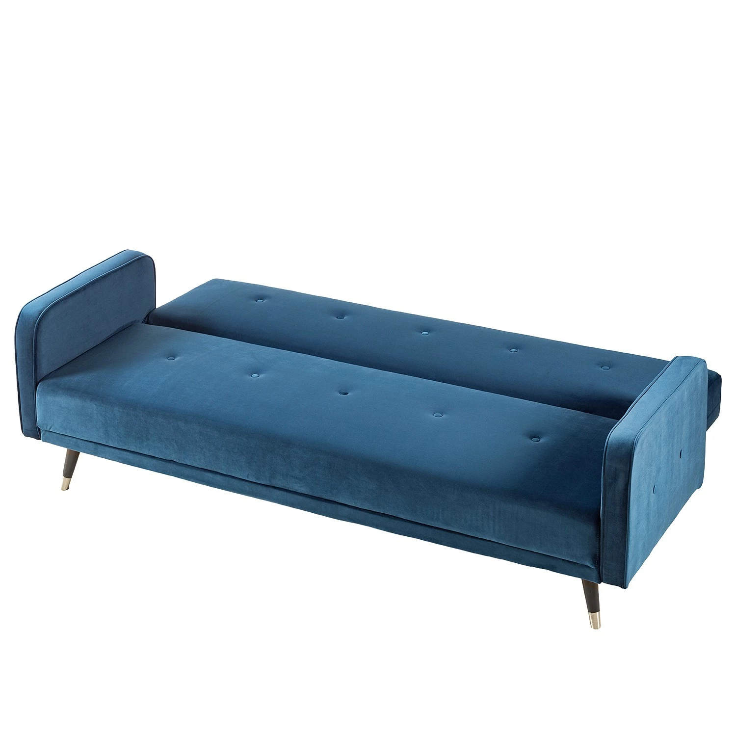 Jack & Alice Schlafsofa Daru I - Samt - Dunkelblau 11 Jack & Alice Schlafsofa Daru I - Samt - Dunkelblau – Bild 11