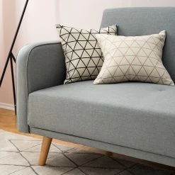 Mørteens Sofa Daru II (2-Sitzer) - Flachgewebe - Lichtgrau -Wohnzimmermöbel boutique en ligne 1000126915 200512 11083400003 DETAILS P000000001000126915