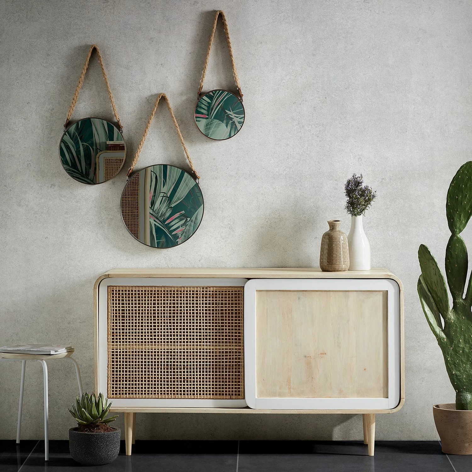 Norrwood Sideboard Gunnebo - Mango massiv - Mango / Weiß 2 Norrwood Sideboard Gunnebo - Mango massiv - Mango / Weiß – Bild 2