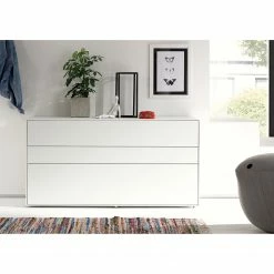 Now! by hülsta Sideboard hülsta now easy II - Lack Reinweiß -Wohnzimmermöbel boutique en ligne 1000127796 181004 11135202 MOOD GALLERYIMAGES P000000001000127796 mood