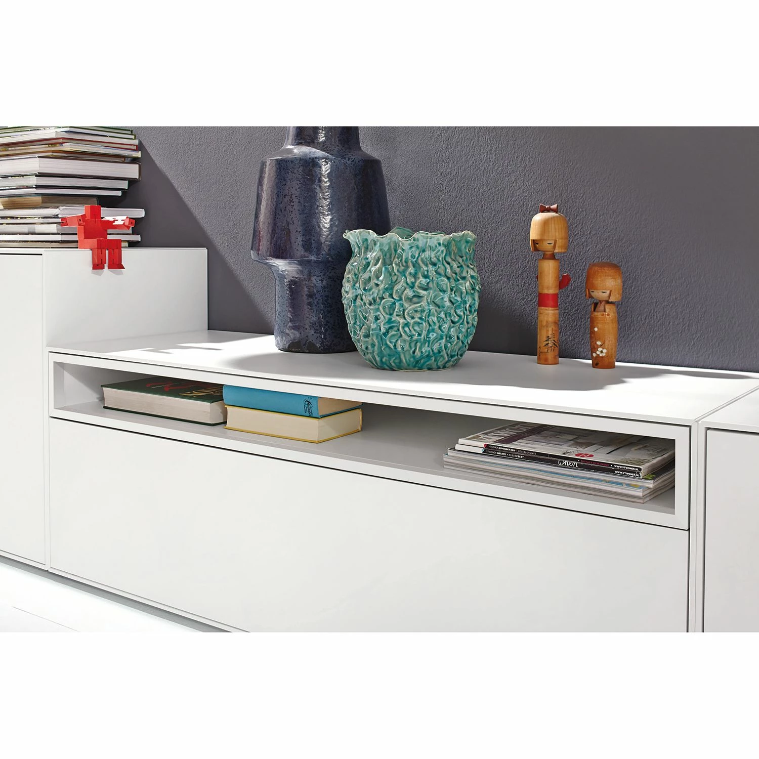 Now! by hülsta TV-Lowboard hülsta now easy - Mit Kabelführung - Lack Reinweiß 2 Now! by hülsta TV-Lowboard hülsta now easy - Mit Kabelführung - Lack Reinweiß – Bild 2