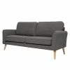 Mørteens Sofa Larisa (2-Sitzer) - Webstoff - Dunkelgrau