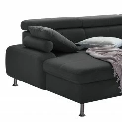 Loftscape Wohnlandschaft Rivas - Dunkelgrau - Longchair davorstehend links / Ottomane rechts - Mit Schlaffunktion -Wohnzimmermöbel boutique en ligne 1000128349 180809 143043324 GALLERYIMAGES P000000001000128349