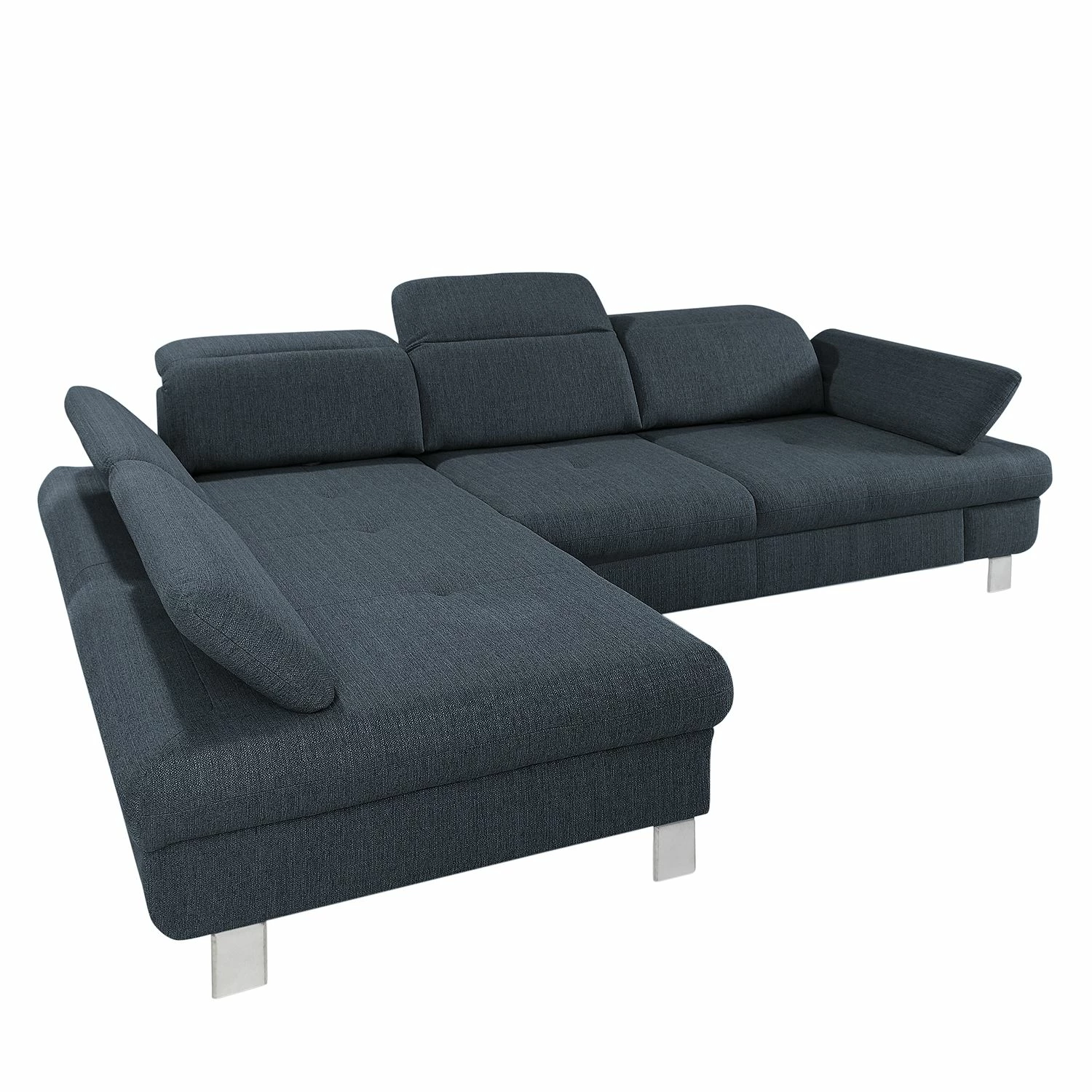 Loftscape Ecksofa Granada - Schiefergrau - Longchair davorstehend links 3 Loftscape Ecksofa Granada - Schiefergrau - Longchair davorstehend links – Bild 3