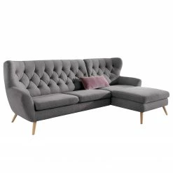 Norrwood Ecksofa Celaya - Grau - Longchair davorstehend rechts