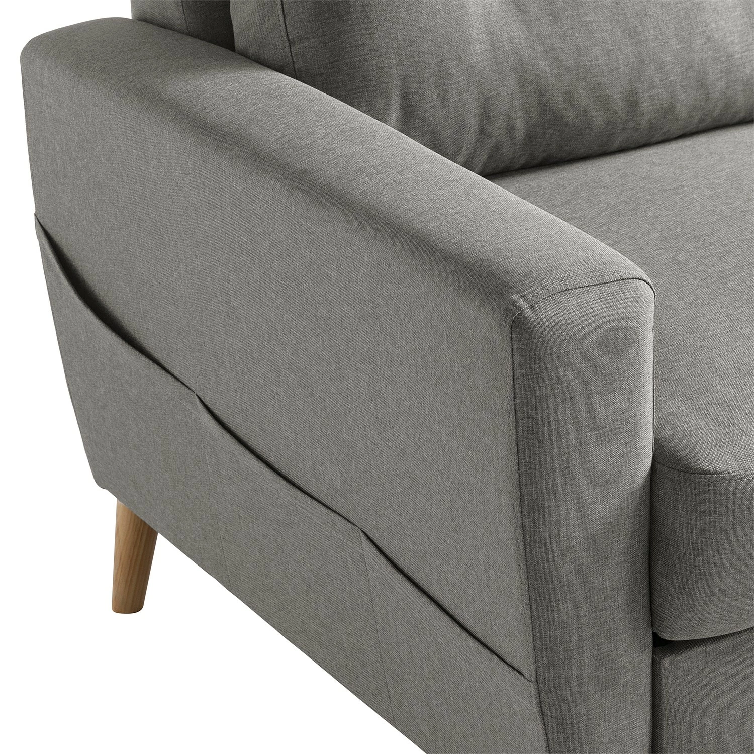 Mørteens Ecksofa Sola II - Webstoff - Grau - Ottomane davorstehend rechts - Schlaffunktion 16 Mørteens Ecksofa Sola II - Webstoff - Grau - Ottomane davorstehend rechts - Schlaffunktion – Bild 16