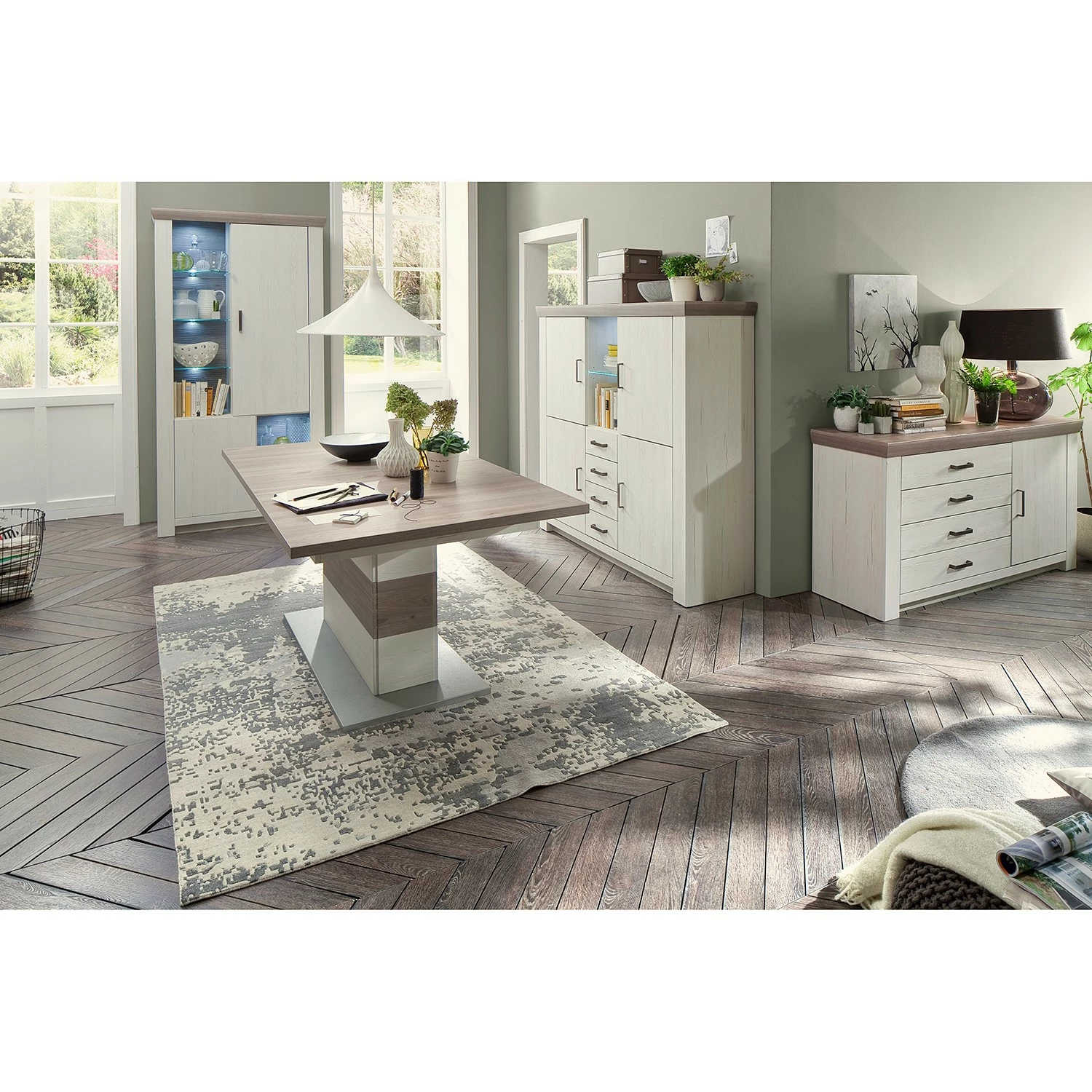 Ridgevalley Highboard Pontile I - Pinie Aurelio Dekor / Eiche Nelson Dekor 3 Ridgevalley Highboard Pontile I - Pinie Aurelio Dekor / Eiche Nelson Dekor – Bild 3