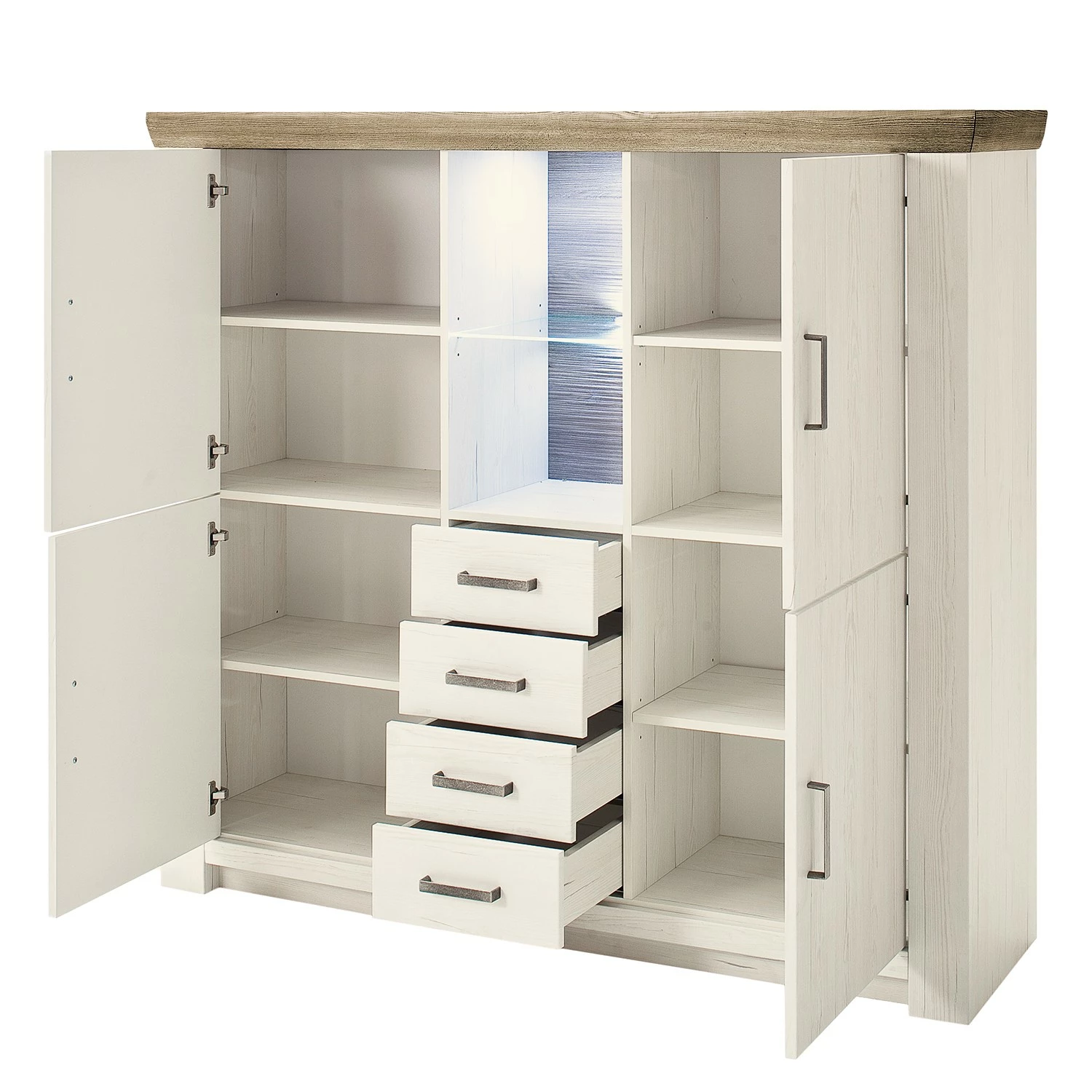 Ridgevalley Highboard Pontile I - Pinie Aurelio Dekor / Eiche Nelson Dekor 4 Ridgevalley Highboard Pontile I - Pinie Aurelio Dekor / Eiche Nelson Dekor – Bild 4