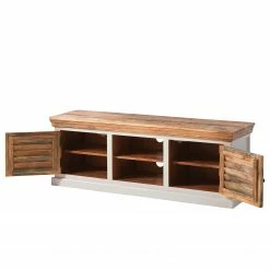 Maison Belfort TV-Lowboard Newhaven - Mango teilmassiv - Mango / Weiß -Wohnzimmermöbel boutique en ligne 1000128941 200122 18404100008 DETAILS P000000001000128941