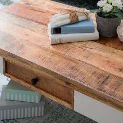 Maison Belfort Couchtisch Newhaven - Mango massiv - Mango / Weiß -Wohnzimmermöbel boutique en ligne 1000128950 190604 14304300008 GALLERYIMAGES P000000001000128950