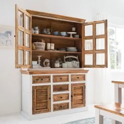 Maison Belfort Sideboard Newhaven - Mango teilmassiv - Mango / Weiß -Wohnzimmermöbel boutique en ligne 1000128954 200122 18404800045 MOOD DETAILS P000000001000128954 mood