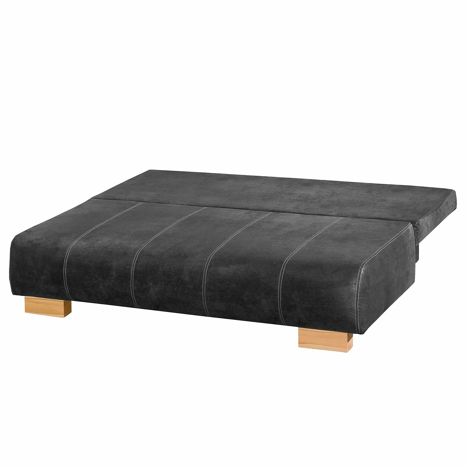 Naturoo Schlafsofa Hanno II - Antiklederlook - Dunkelgrau 4 Naturoo Schlafsofa Hanno II - Antiklederlook - Dunkelgrau – Bild 4