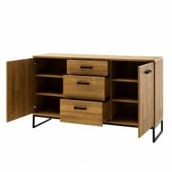 Red Living Kommode Krokby II - Eiche Grandson Dekor / Schwarz -Wohnzimmermöbel boutique en ligne 1000129146 200811 14093701408 DETAILS P000000001000129146