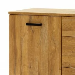 Red Living Kommode Krokby II - Eiche Grandson Dekor / Schwarz -Wohnzimmermöbel boutique en ligne 1000129146 200811 14093801409 DETAILS P000000001000129146