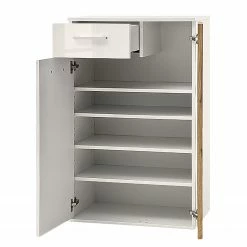 Loftscape Kommode Vantaa I - Hochglanz Weiß / Eiche Dekor -Wohnzimmermöbel boutique en ligne 1000129178 200811 14100401433 DETAILS P000000001000129178