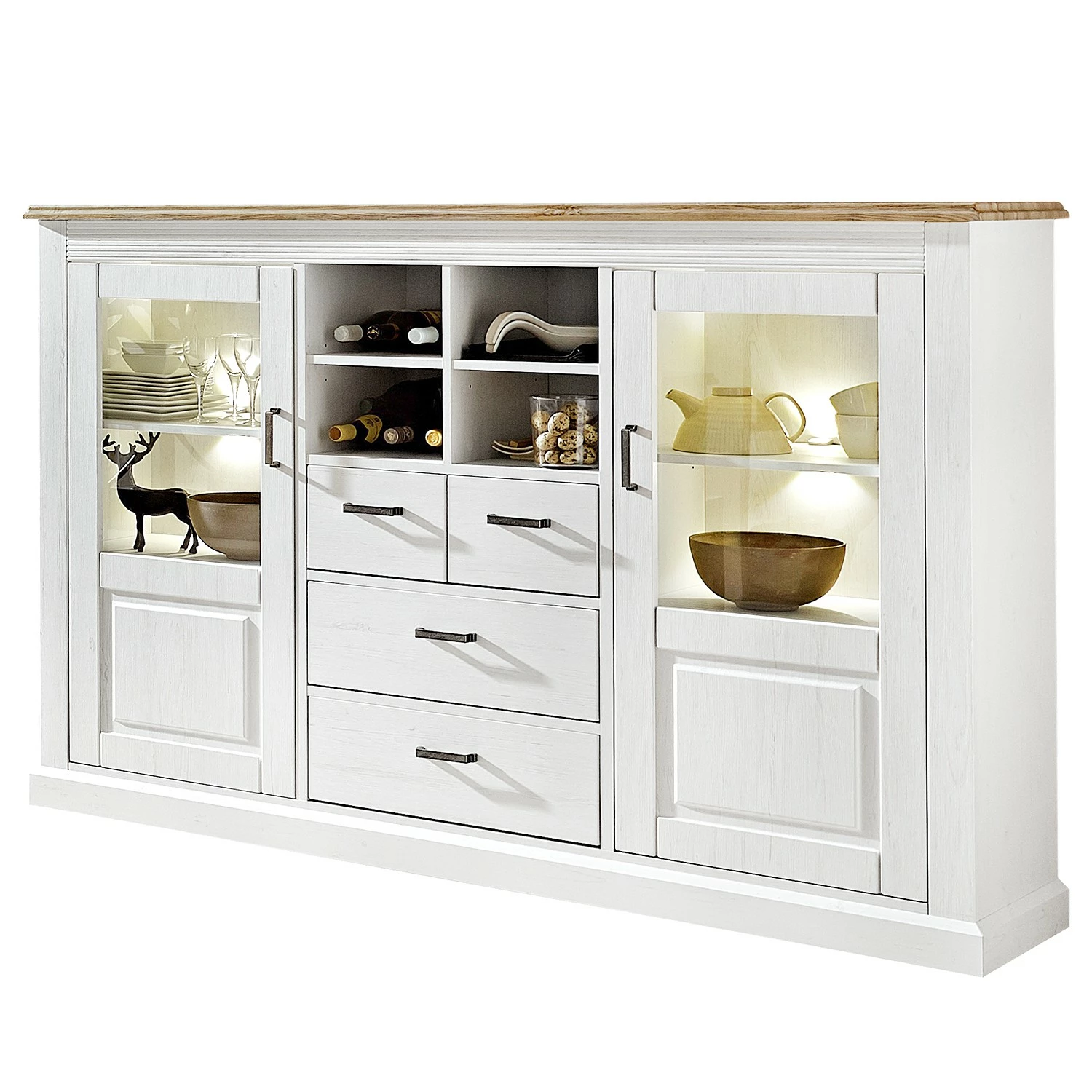 Ridgevalley Highboard Curzu II - Eiche Dekor 1 Ridgevalley Highboard Curzu II - Eiche Dekor