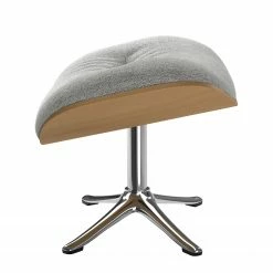 Studio Copenhagen Polsterhocker Anderson II - Webstoff Saia: Hellgrau - Chrom glänzend - Eiche 11 Studio Copenhagen Polsterhocker Anderson II - Webstoff Saia: Hellgrau - Chrom glänzend - Eiche -Wohnzimmermöbel boutique en ligne 1000131537 181212 16504600292 GALLERYIMAGES P000000001000131537