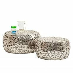Kare Design Beistelltisch Pebbles Deluxe (2er-Set) - Stahl - Silber 8 Kare Design Beistelltisch Pebbles Deluxe (2er-Set) - Stahl - Silber -Wohnzimmermöbel boutique en ligne 1000132049 181017 11371069 GALLERYIMAGES P000000001000132049