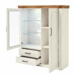 Ridgevalley Highboard Arez - Pinie Weiß / Eiche -Wohnzimmermöbel boutique en ligne 1000133770 200811 14150301734 DETAILS P000000001000133770