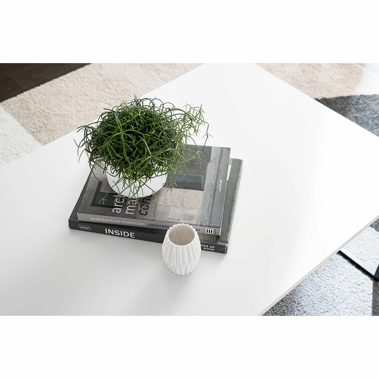 Fredriks Couchtisch Zaddy - Weiß / Schwarz 4 Fredriks Couchtisch Zaddy - Weiß / Schwarz – Bild 4