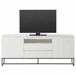 Fredriks TV-Lowboard Zaddy I - Weiß / Schwarz -Wohnzimmermöbel boutique en ligne 1000134688 210426 13541700008 DETAILS P000000001000134688