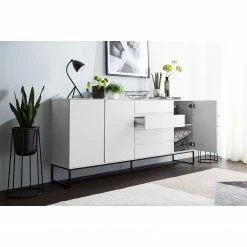 Fredriks Sideboard Zaddy I - Weiß / Schwarz -Wohnzimmermöbel boutique en ligne 1000134689 190723 16140800010 MOOD DETAILS P000000001000134689 mood