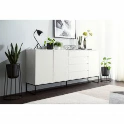 Fredriks Sideboard Zaddy I - Weiß / Schwarz -Wohnzimmermöbel boutique en ligne 1000134689 210426 15153000009 MOOD DETAILS P000000001000134689 mood